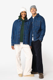 Native Spirit NS614 - Eco-friendly Unisex Dropped Shoulders Denim Jacket