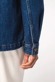 Native Spirit NS614 - Eco-friendly Unisex Dropped Shoulders Denim Jacket