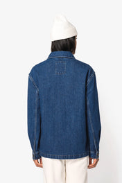 Native Spirit NS614 - Eco-friendly Unisex Dropped Shoulders Denim Jacket