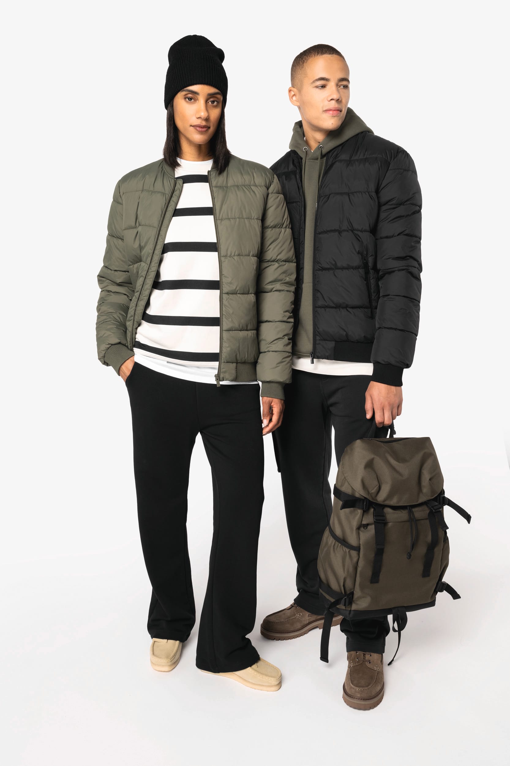 Native Spirit NS613 - Eco-friendly Unisex Teddy Collar Padded Jacket