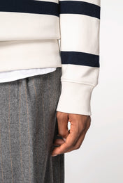 Native Spirit NS450 - Eco-friendly Unisex Striped Dropped Shoulders Round Neck Sweatshirt