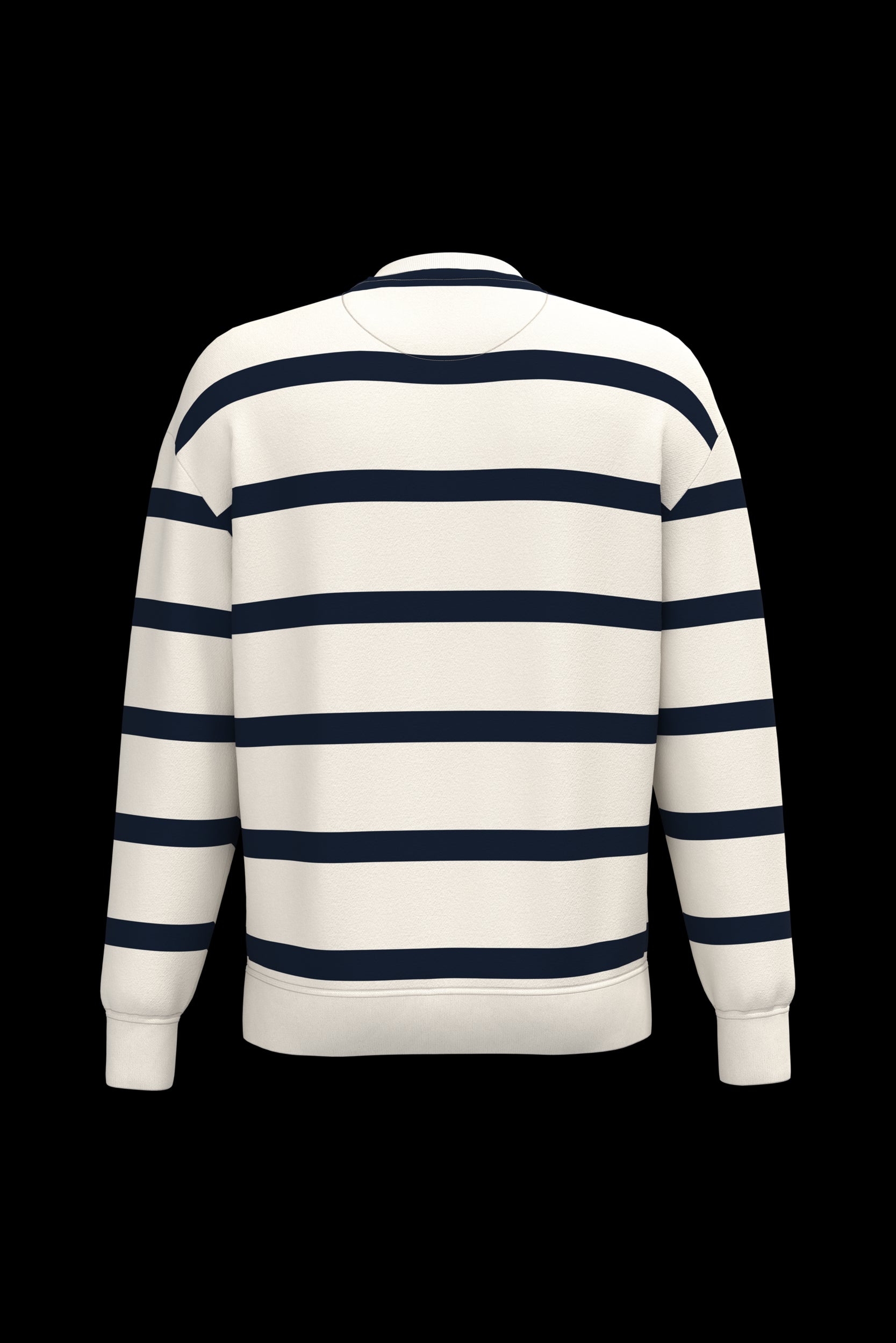 Native Spirit NS450 - Eco-friendly Unisex Striped Dropped Shoulders Round Neck Sweatshirt
