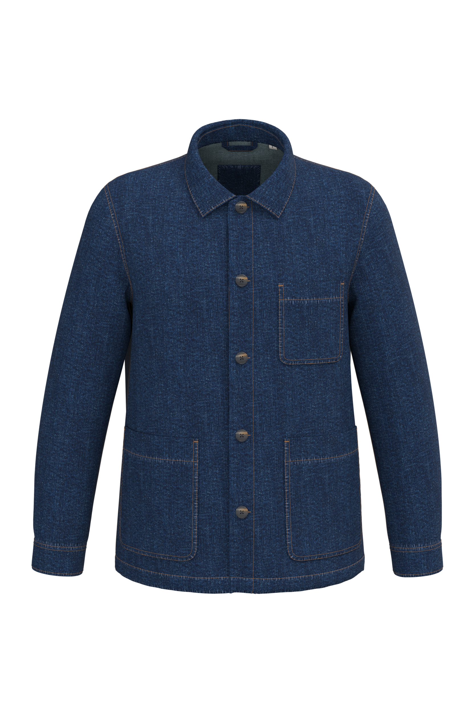 Native Spirit NS614 - Eco-friendly Unisex Dropped Shoulders Denim Jacket