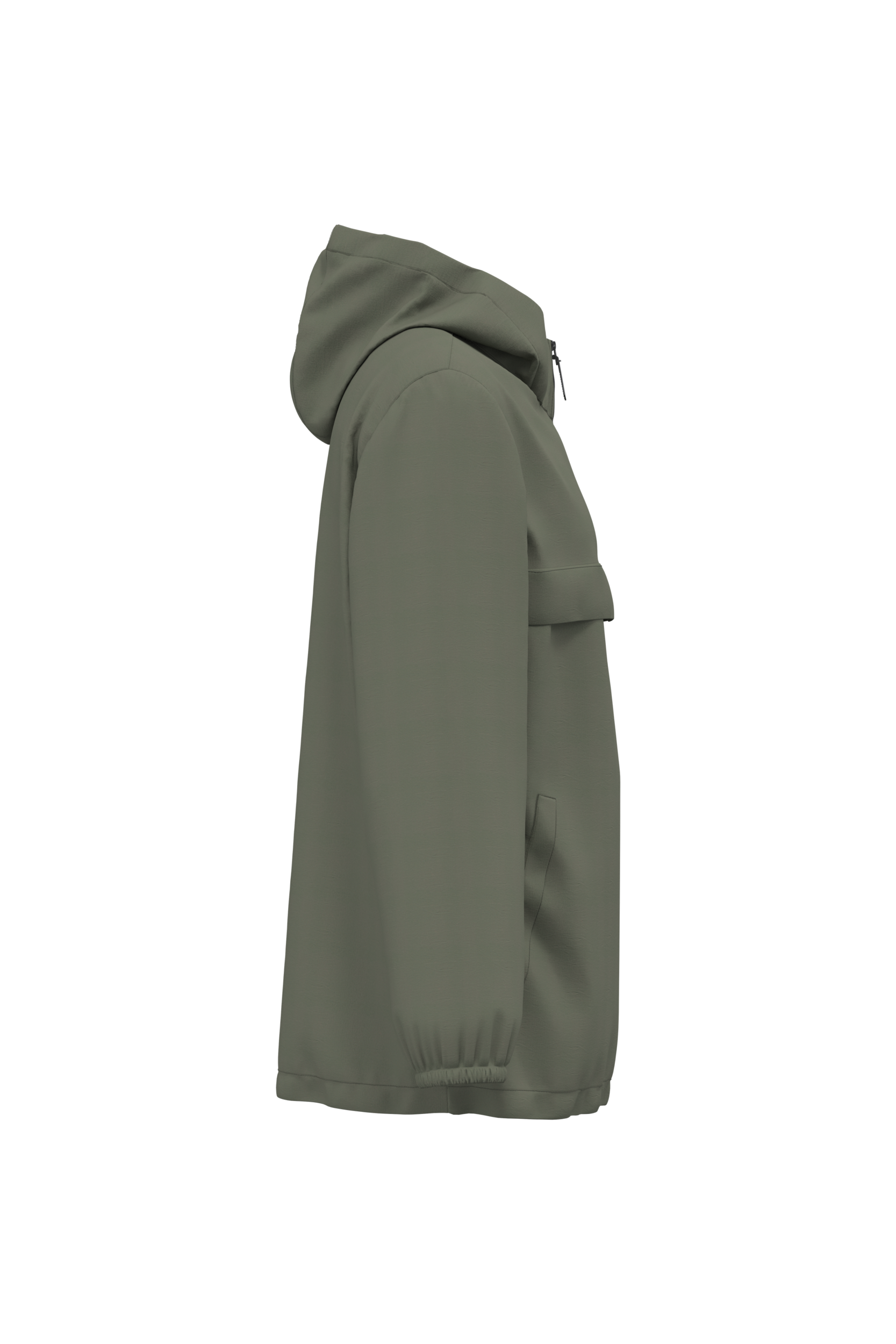 Native Spirit NS616 - Eco-friendly Unisex Quarter Zipper Waterproof Windbreaker