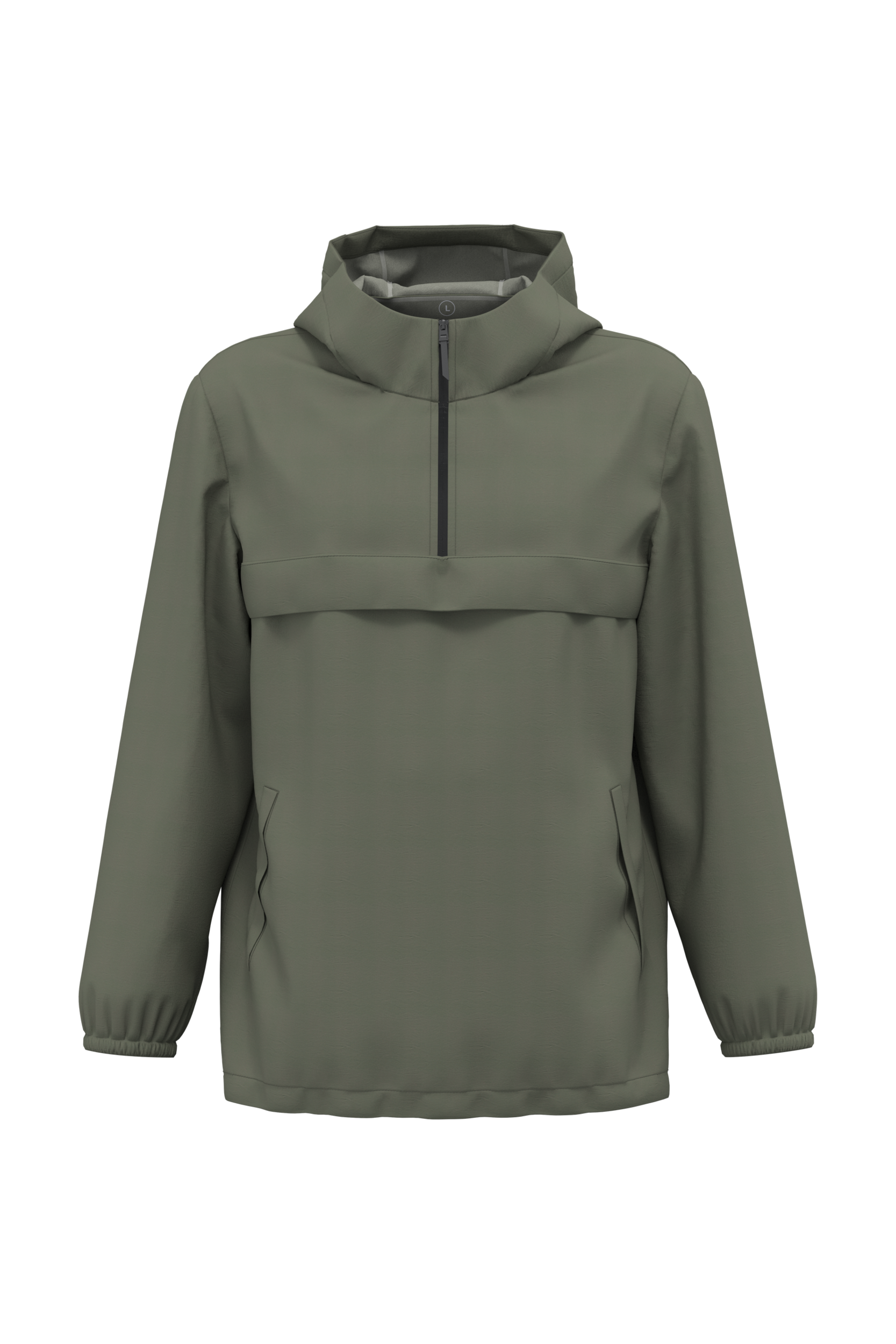 Waterproof Quarter Zip Windbreaker 4000mm | Organic Blank