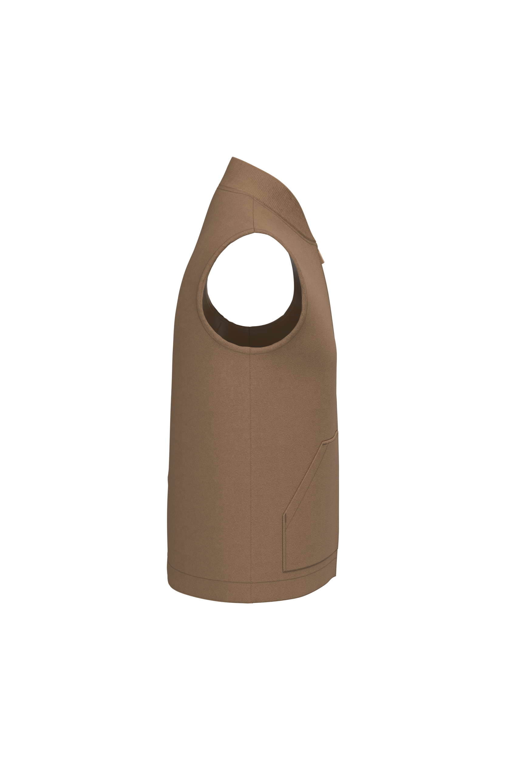 Native Spirit NS623 - Eco-friendly Unisex Padded Twill Bodywarmer With Teddy Collar