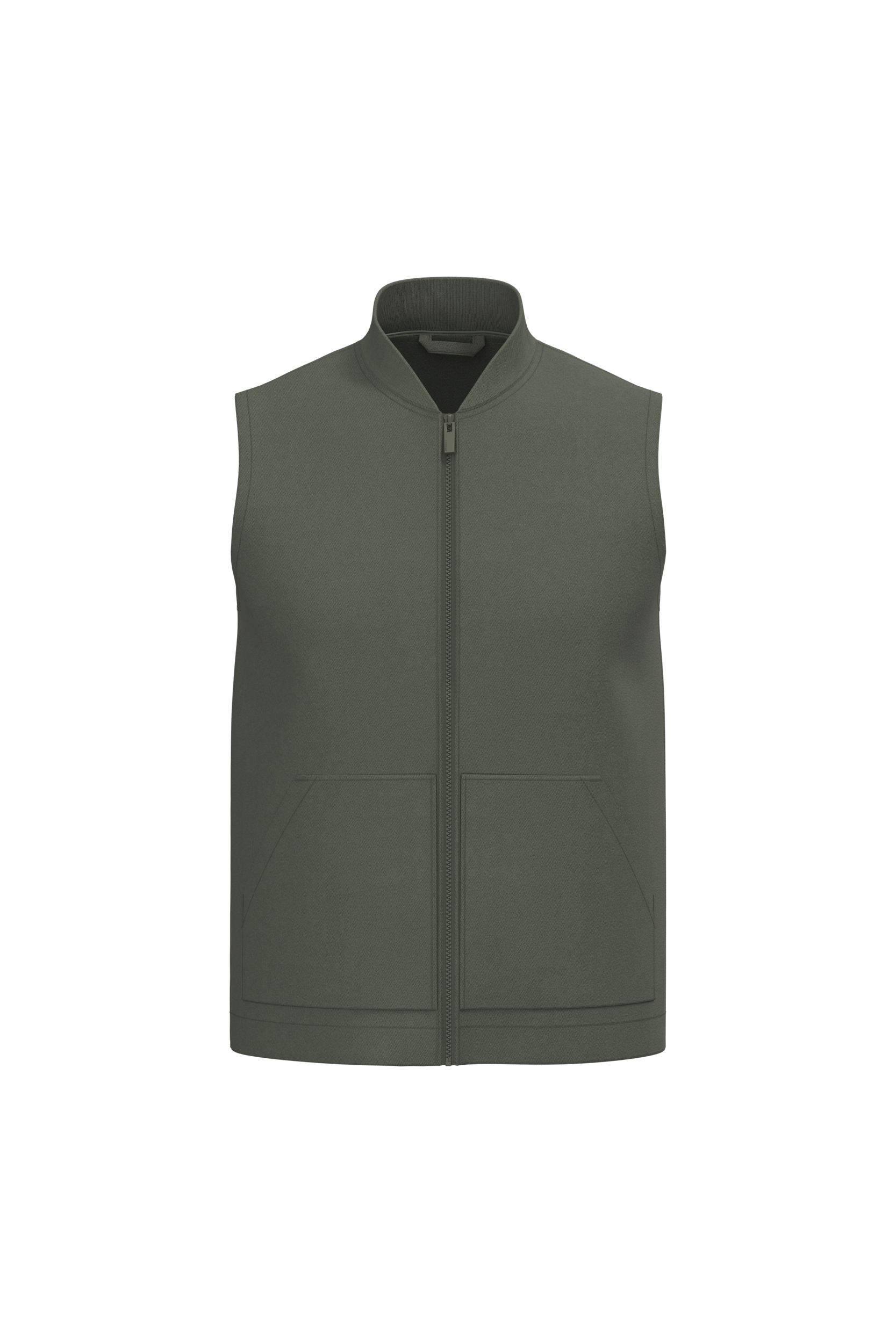 Native Spirit NS623 - Eco-friendly Unisex Padded Twill Bodywarmer With Teddy Collar