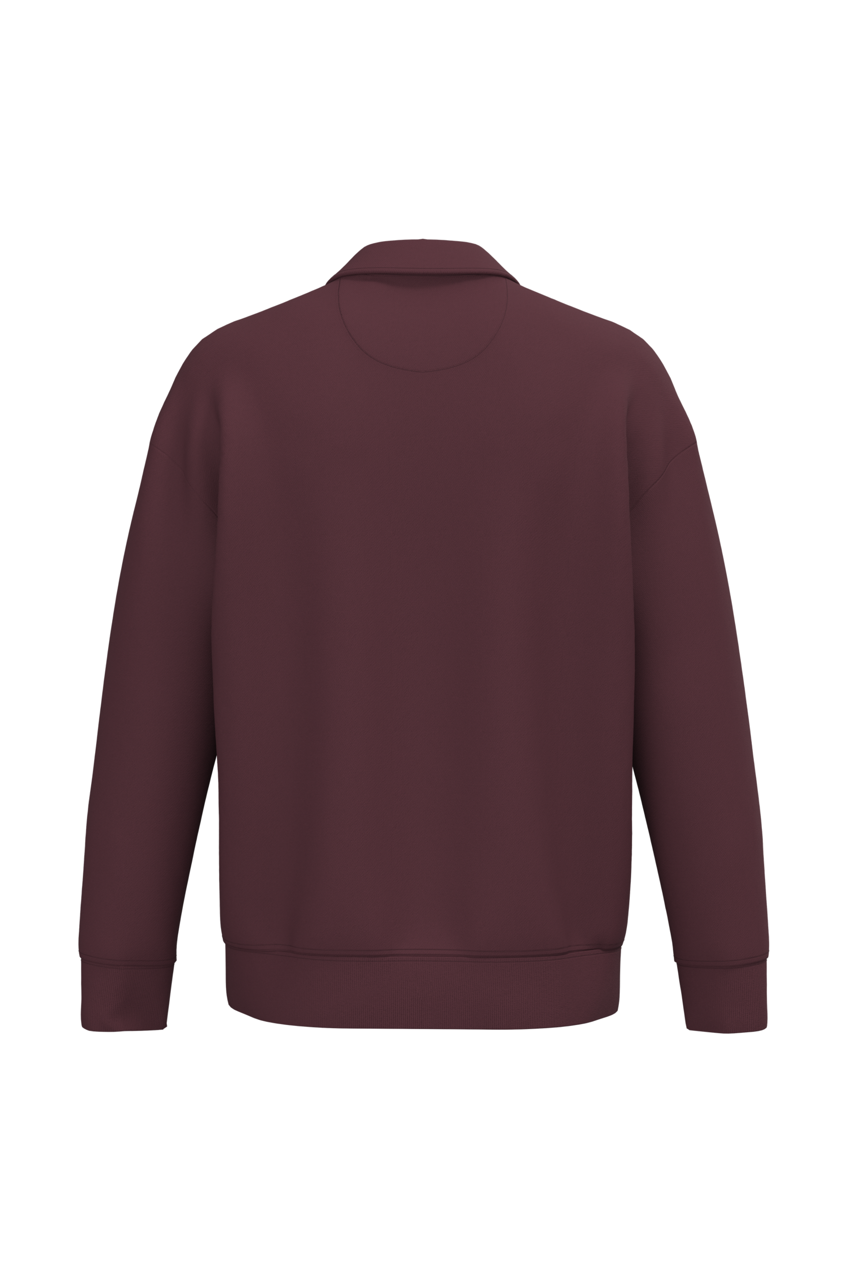 Native Spirit NS432 - Eco-friendly Unisex Dropped Shoulders Quarter Zipper Sweatshirt With Polo Collar