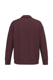 Native Spirit NS432 - Eco-friendly Unisex Dropped Shoulders Quarter Zipper Sweatshirt With Polo Collar