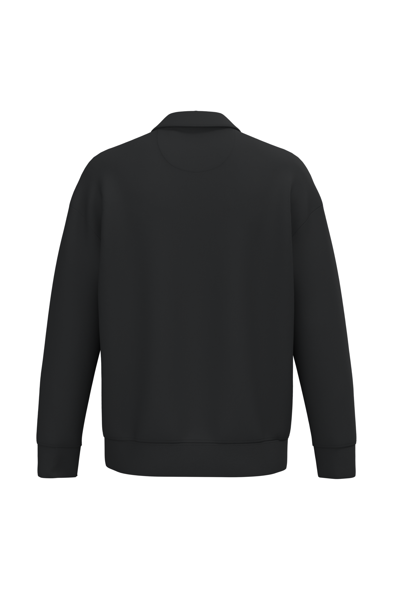 Native Spirit NS432 - Eco-friendly Unisex Dropped Shoulders Quarter Zipper Sweatshirt With Polo Collar