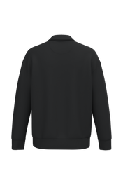 Native Spirit NS432 - Eco-friendly Unisex Dropped Shoulders Quarter Zipper Sweatshirt With Polo Collar