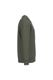 Native Spirit NS432 - Eco-friendly Unisex Dropped Shoulders Quarter Zipper Sweatshirt With Polo Collar