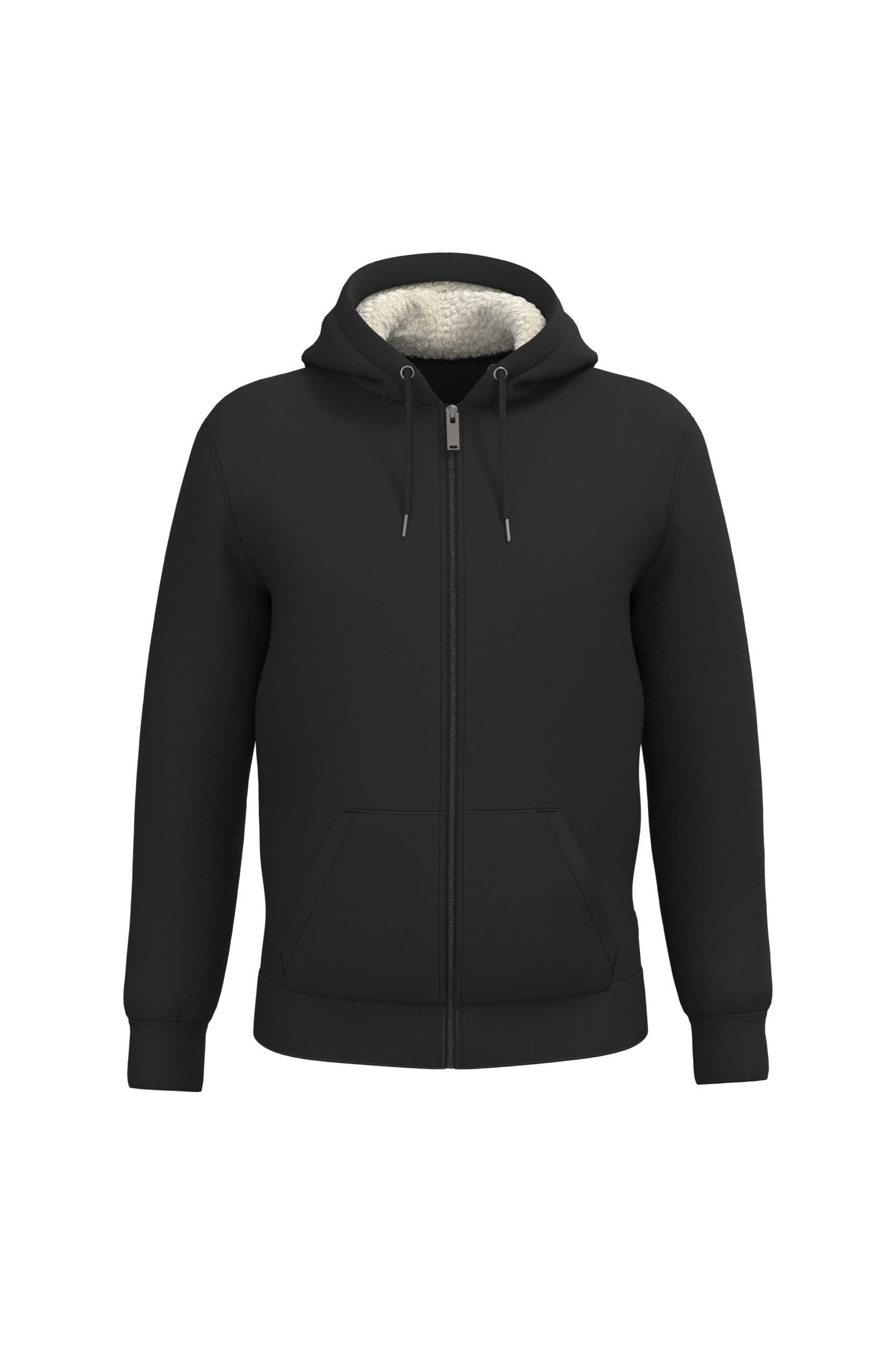 Native Spirit NS460 - Eco-friendly Unisex Sherpa-lined Full Zip Sweatshirt580 g/m²