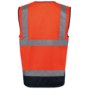 Gilet de sécurité haute visibilité recyclé unisexe avec fermeture éclair | WK618