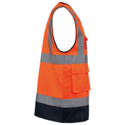 Gilet de sécurité haute visibilité recyclé unisexe avec fermeture éclair | WK618