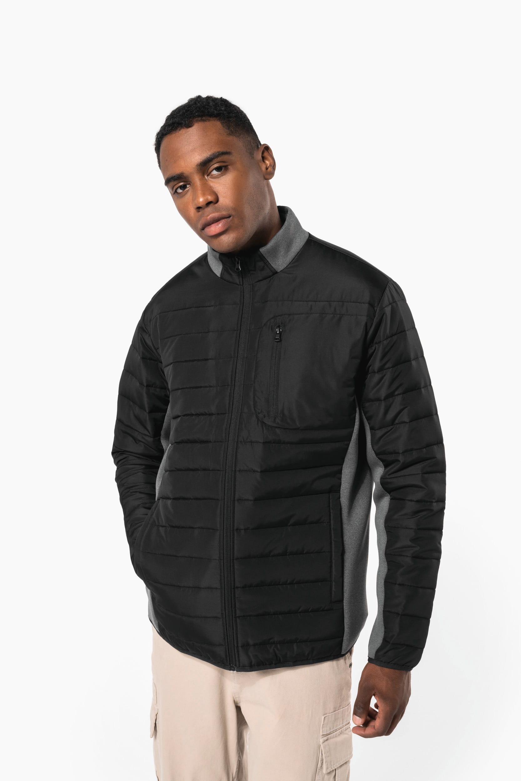 Veste Matelassée Hybride pour Homme – Doublure Recyclée | K6171
