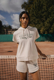 Native Spirit NS446 - Eco-friendly Ladies' French Terry Sleevless Hooded Oversize Sweatshirt