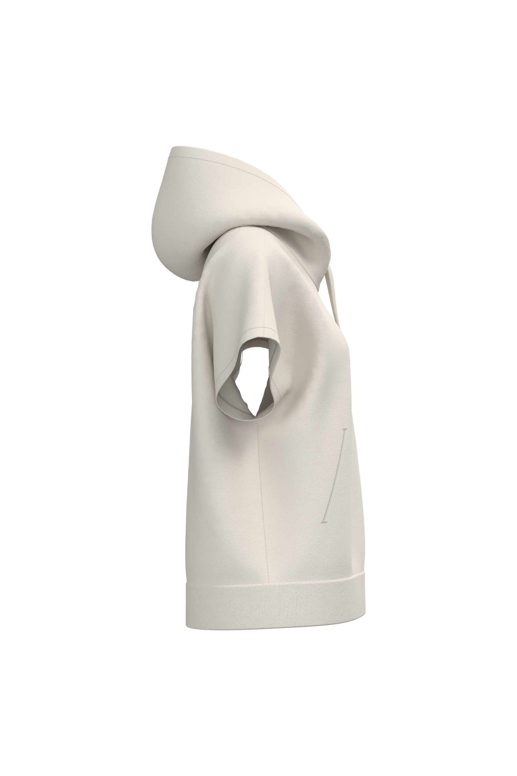 Native Spirit NS446 - Eco-friendly Ladies' French Terry Sleevless Hooded Oversize Sweatshirt