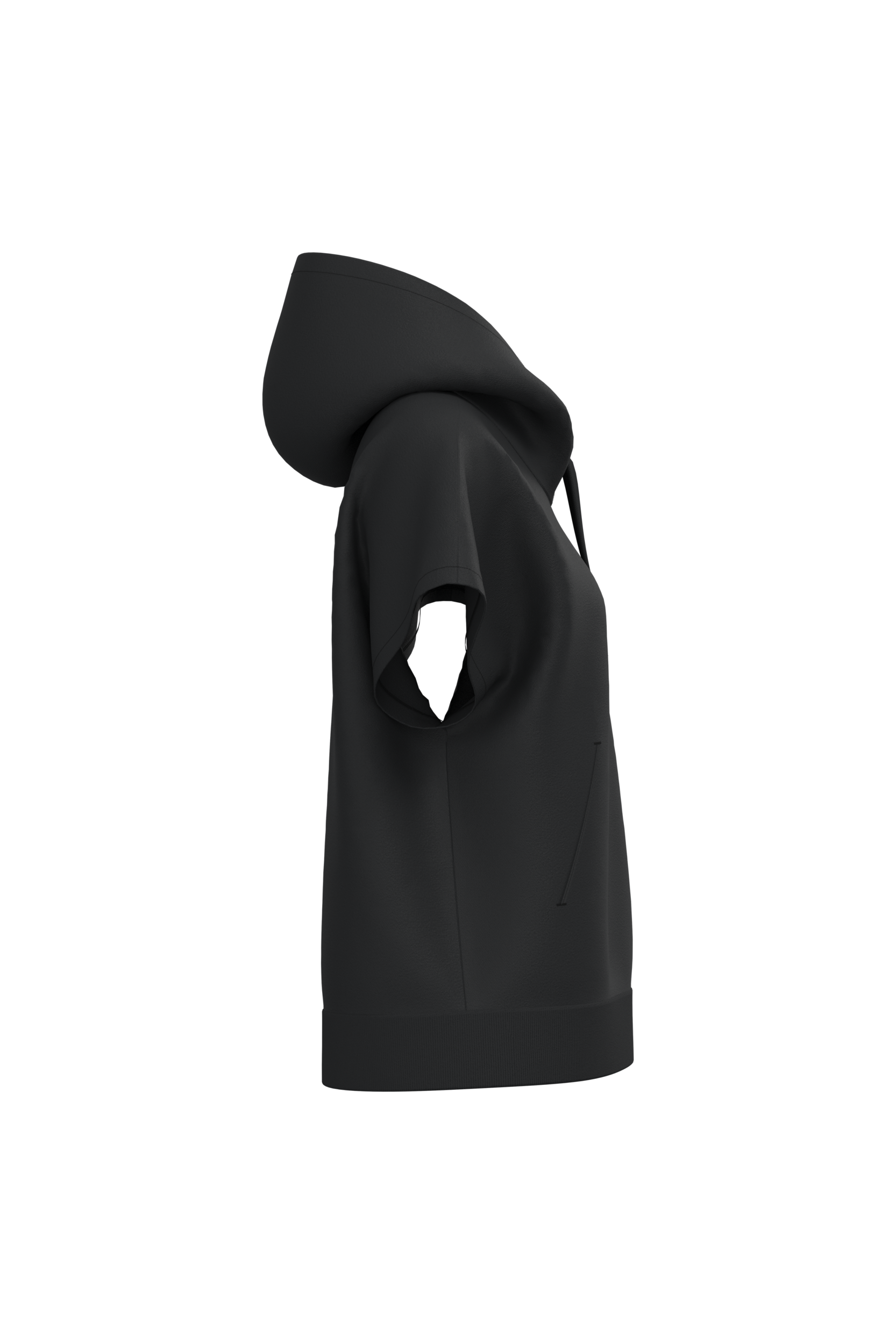 Native Spirit NS446 - Eco-friendly Ladies' French Terry Sleevless Hooded Oversize Sweatshirt