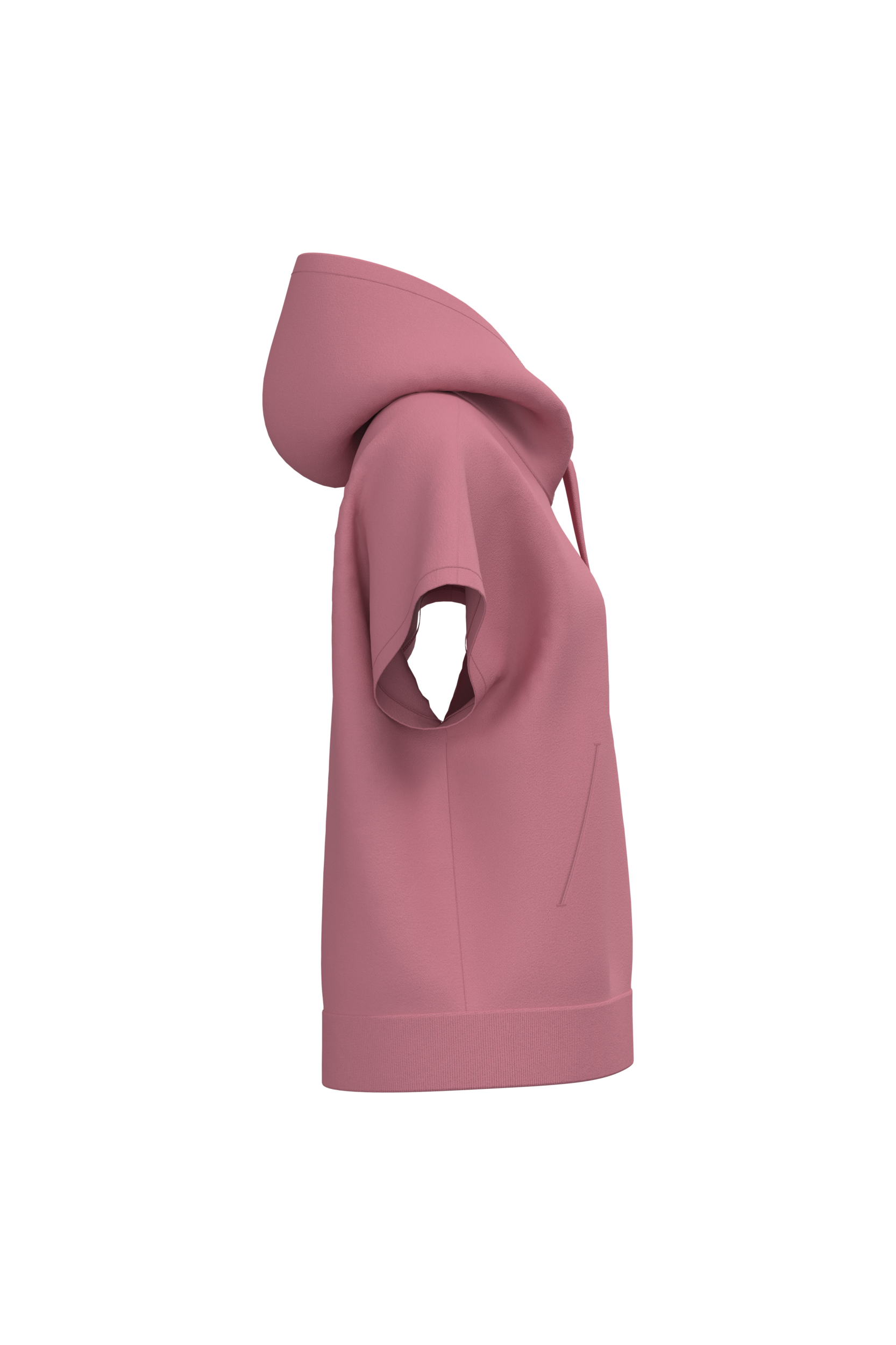 Native Spirit NS446 - Eco-friendly Ladies' French Terry Sleevless Hooded Oversize Sweatshirt