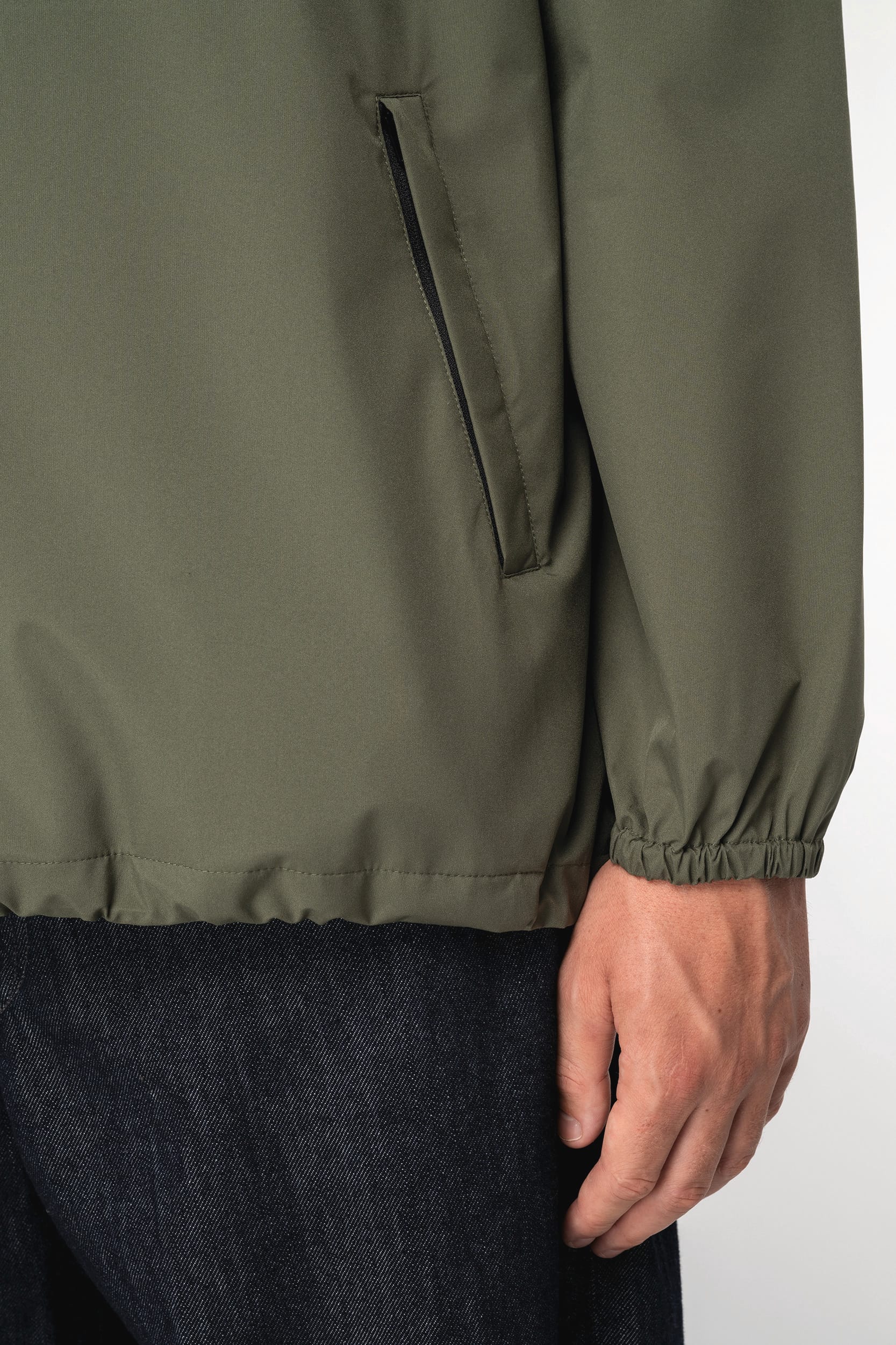 Native Spirit NS616 - Eco-friendly Unisex Quarter Zipper Waterproof Windbreaker