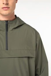 Native Spirit NS616 - Eco-friendly Unisex Quarter Zipper Waterproof Windbreaker