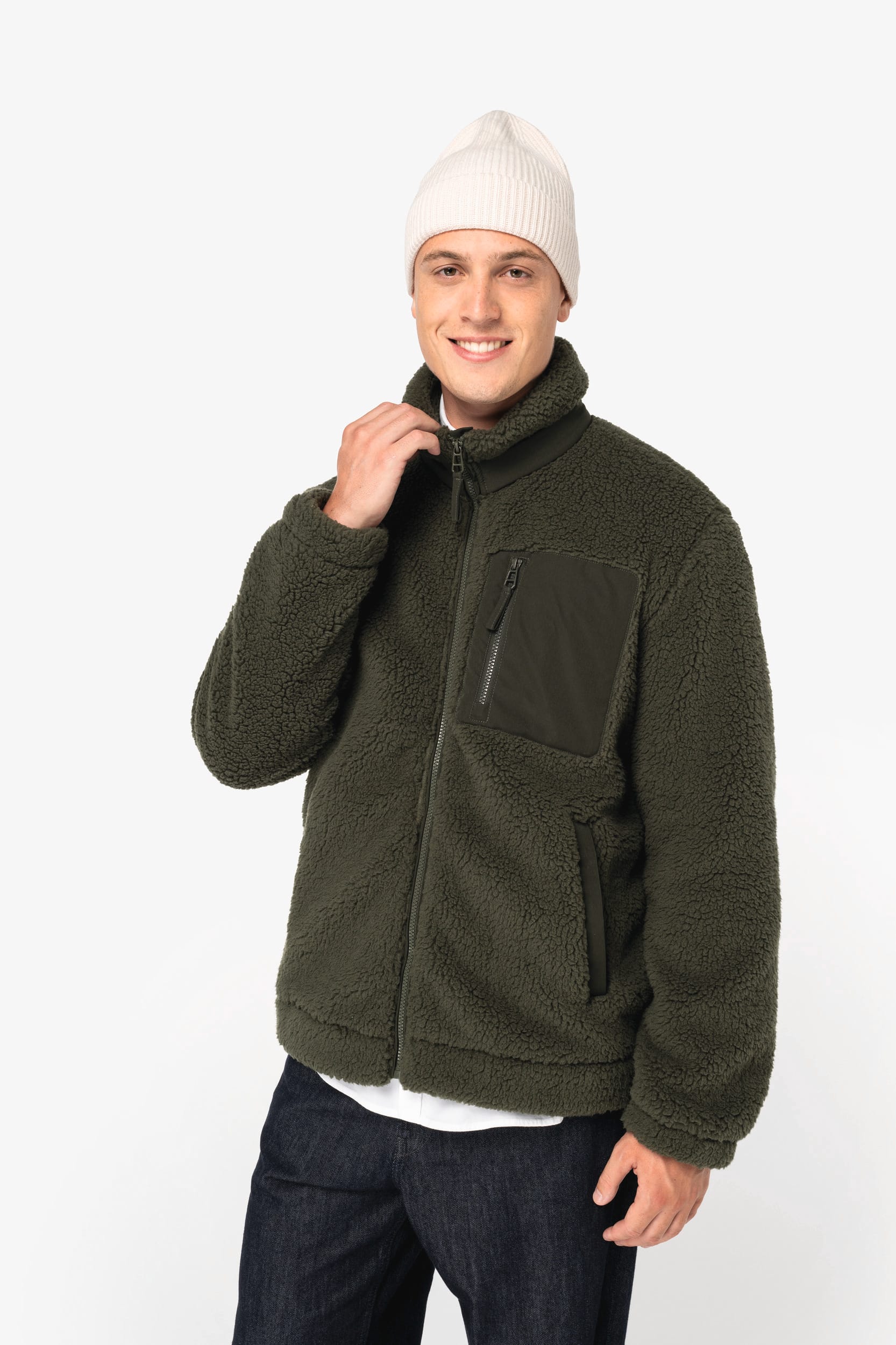 Native Spirit NS604 - Eco-friendly Unisex Sherpa Jacket