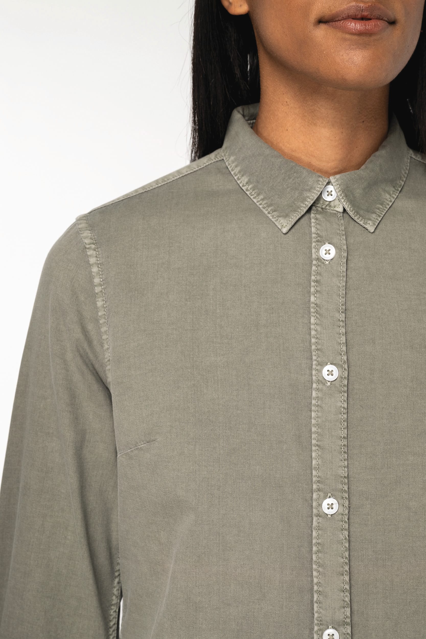 Camisa lavada para mujer - 135 g/m² - NS503