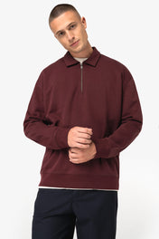 Unisex Quarter-Zip Sweatshirt with Polo Collar | NS432