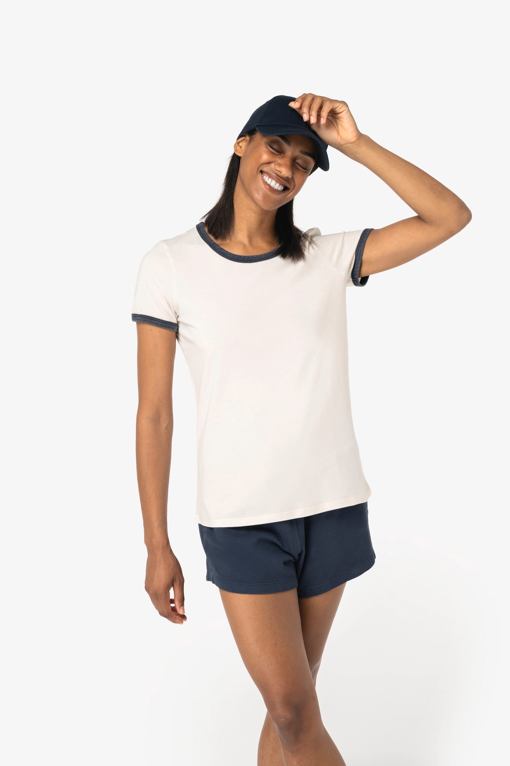 Native Spirit NS361 - Eco-friendly Ladies' Ringer T-shirt With Washed Effect Binding