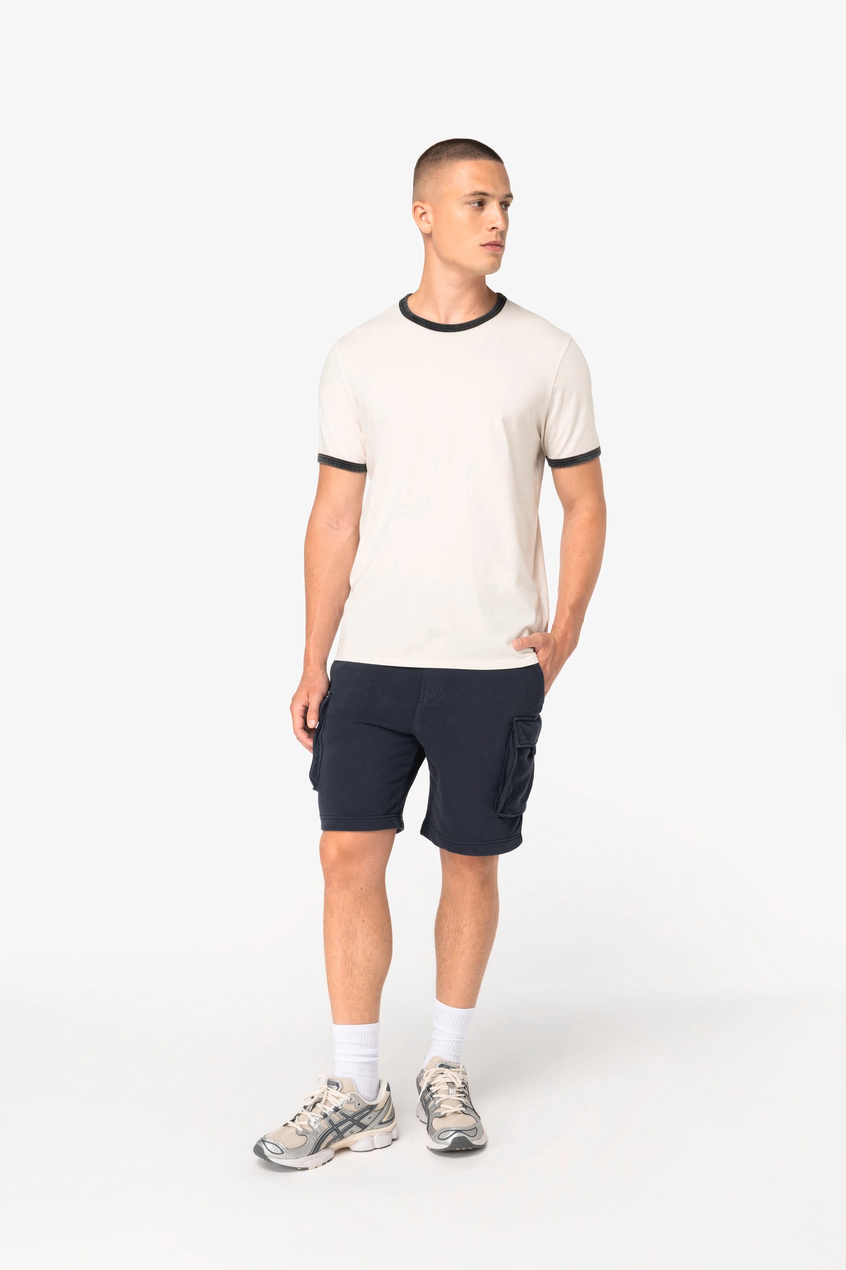 Native Spirit NS360 - Eco-friendly Men's Ringer T-shirt With Washed Effect Binding