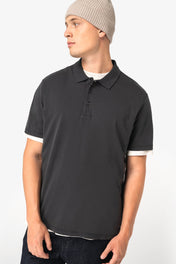 Biologisch Herenpolo - Gewassen Effect Jersey Breisel - 165 gsm - NS201