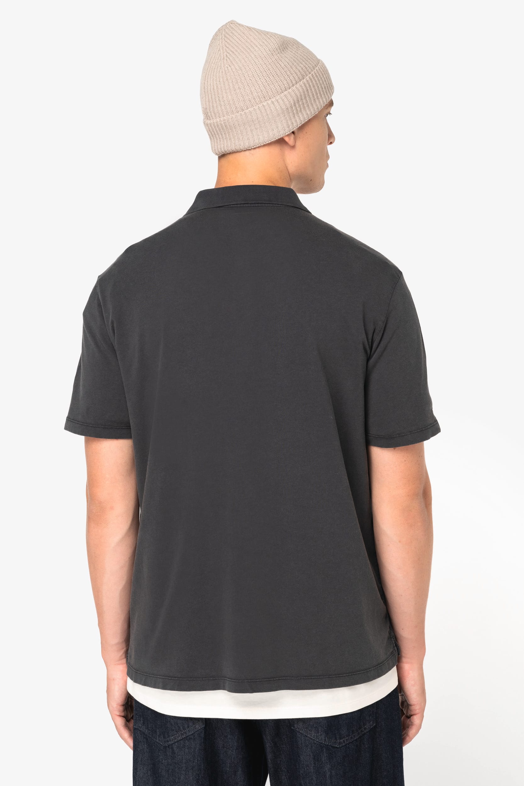 Biologisch Herenpolo - Gewassen Effect Jersey Breisel - 165 gsm - NS201