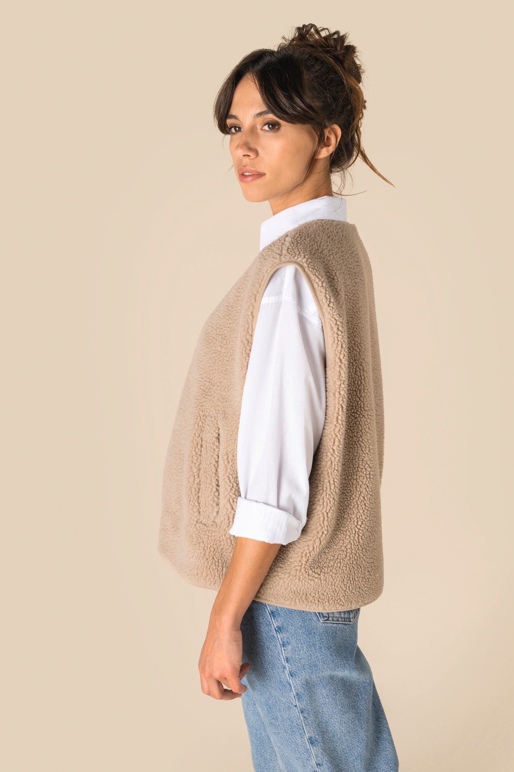 Spasso SP604 - Ladies' Sherpa Vest