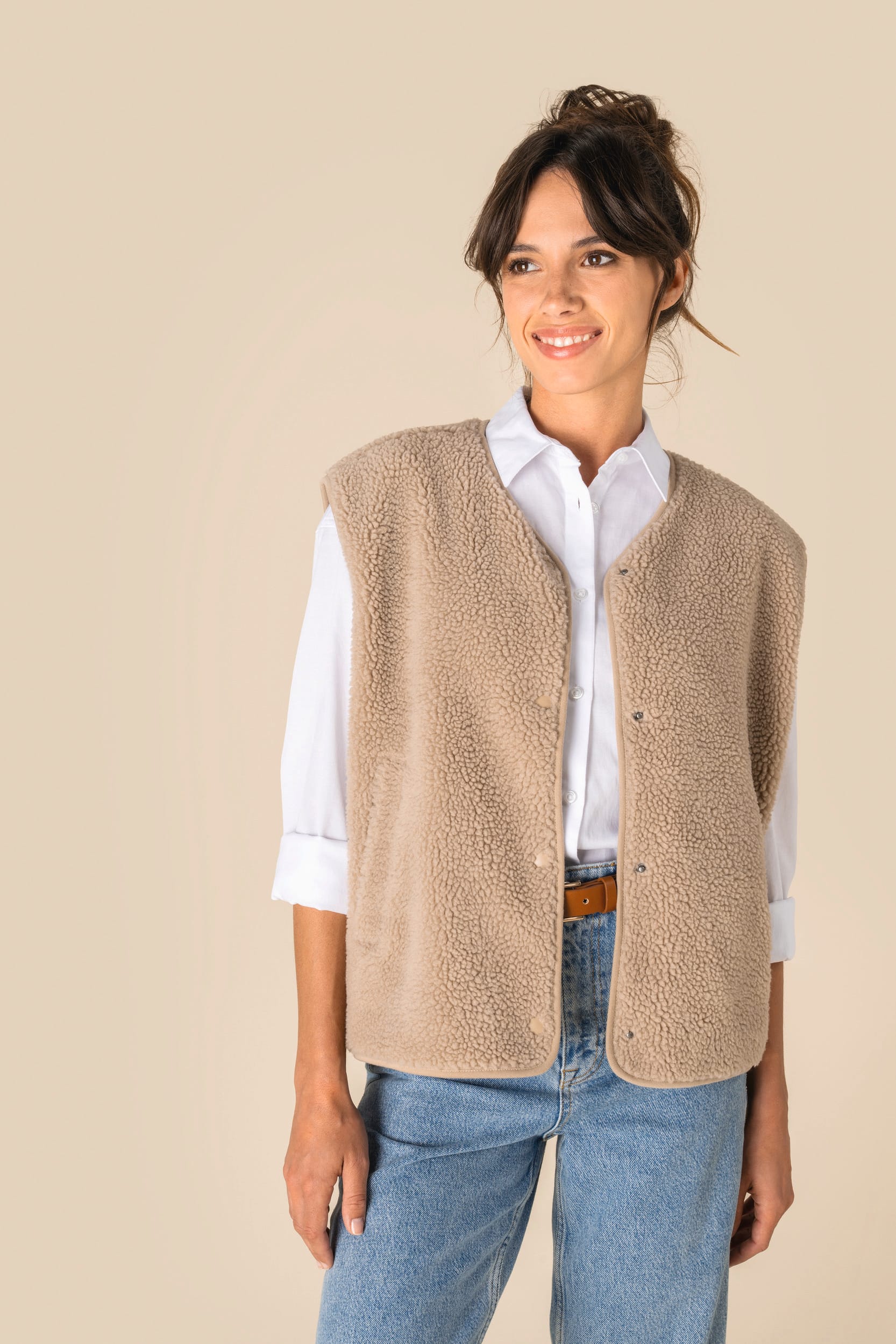 Spasso SP604 - Ladies' Sherpa Vest