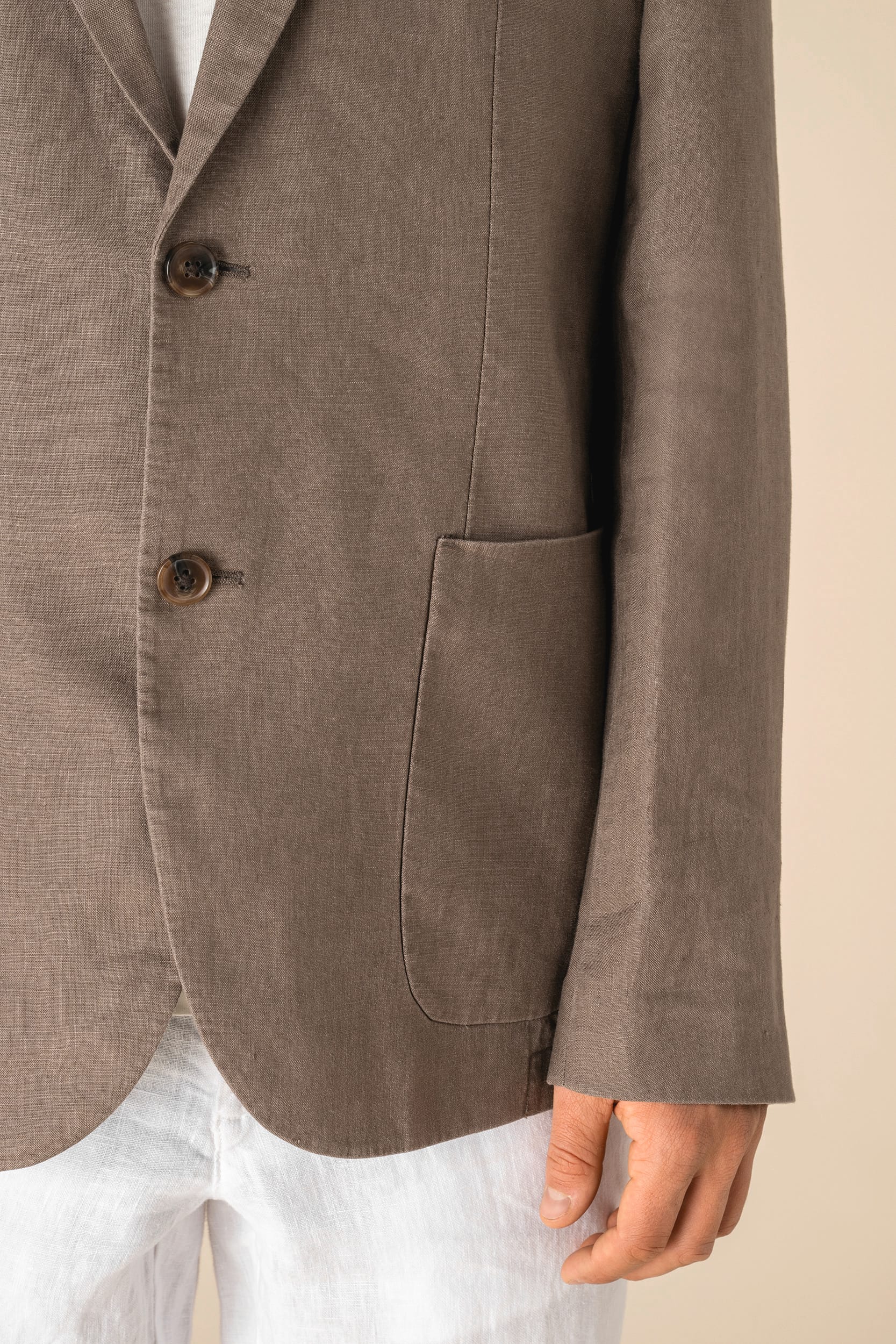 Spasso SP600 - Men's Washed Effect Linen Blazer