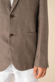 Spasso SP600 - Men's Washed Effect Linen Blazer