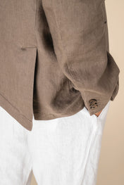 Spasso SP600 - Men's Washed Effect Linen Blazer
