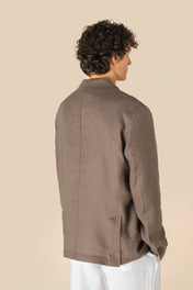 Spasso SP600 - Men's Washed Effect Linen Blazer