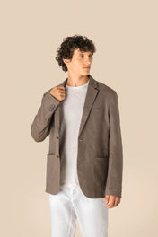 Spasso SP600 - Men's Washed Effect Linen Blazer