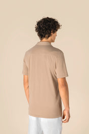 Gewassen Jersey Bowlingkraag Overhemd voor Heren – 165 g/m² | SP522