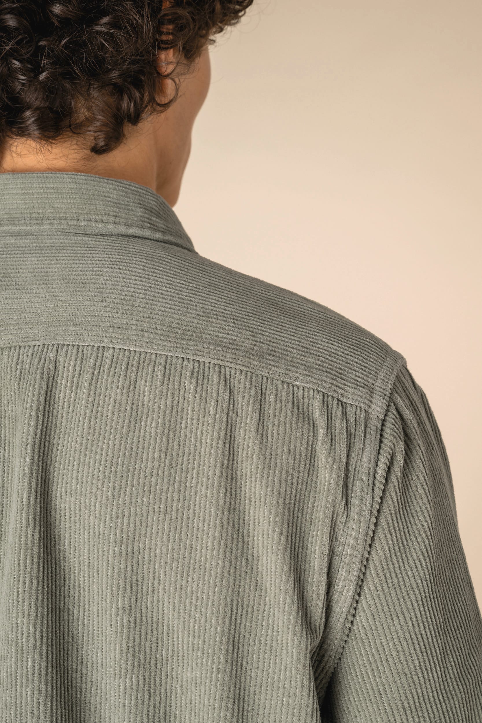 Gewassen Corduroy Overhemd voor Mannen – 320 g/m² | SP519