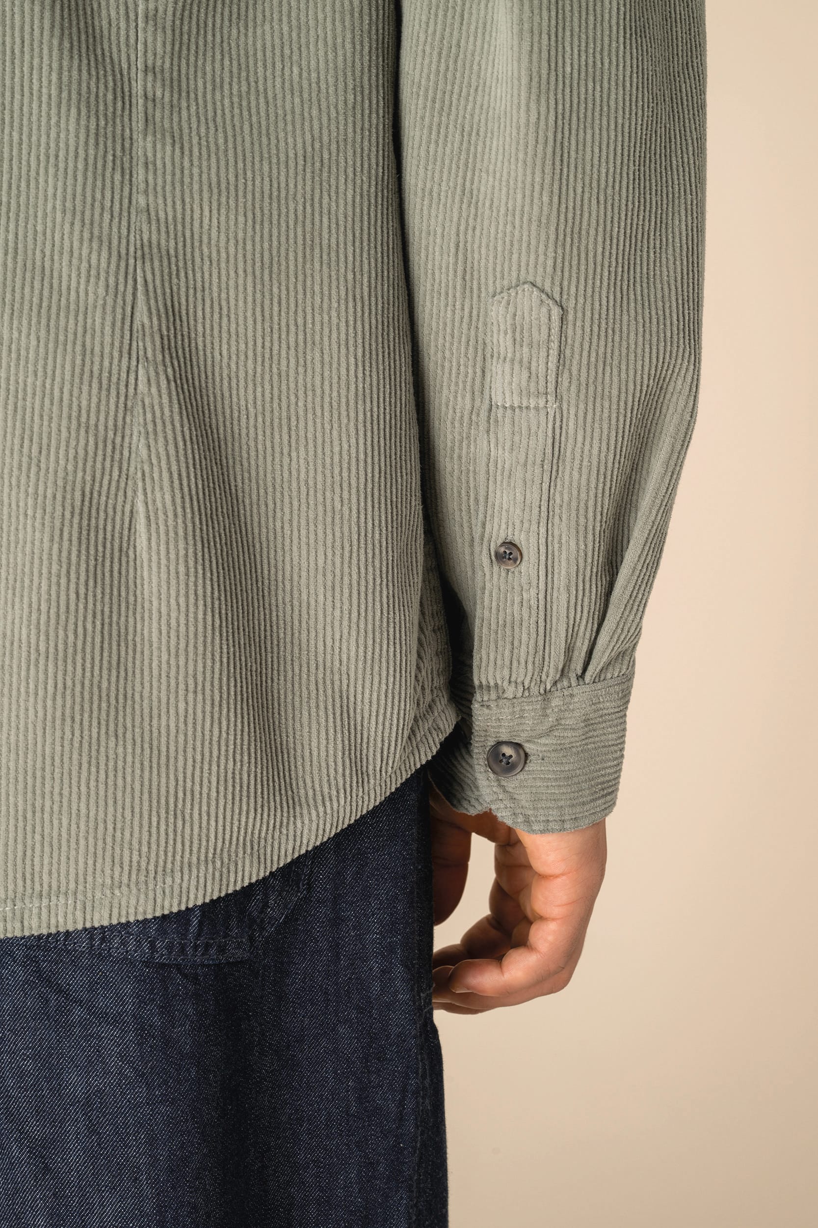 Gewassen Corduroy Overhemd voor Mannen – 320 g/m² | SP519