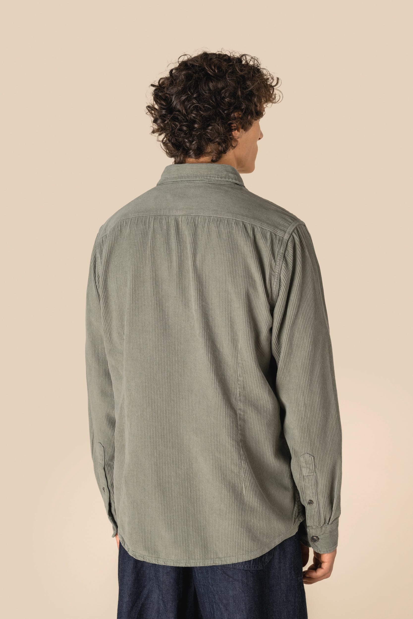 Gewassen Corduroy Overhemd voor Mannen – 320 g/m² | SP519