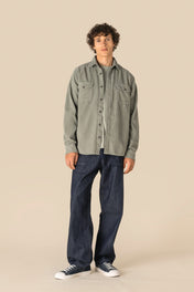 Gewassen Corduroy Overhemd voor Mannen – 320 g/m² | SP519