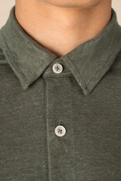 Spasso SP517 - Men's Linen Short-sleeved Shirt