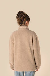 Spasso SP508 - Unisex Sherpa Dropped Shoulders Overshirt