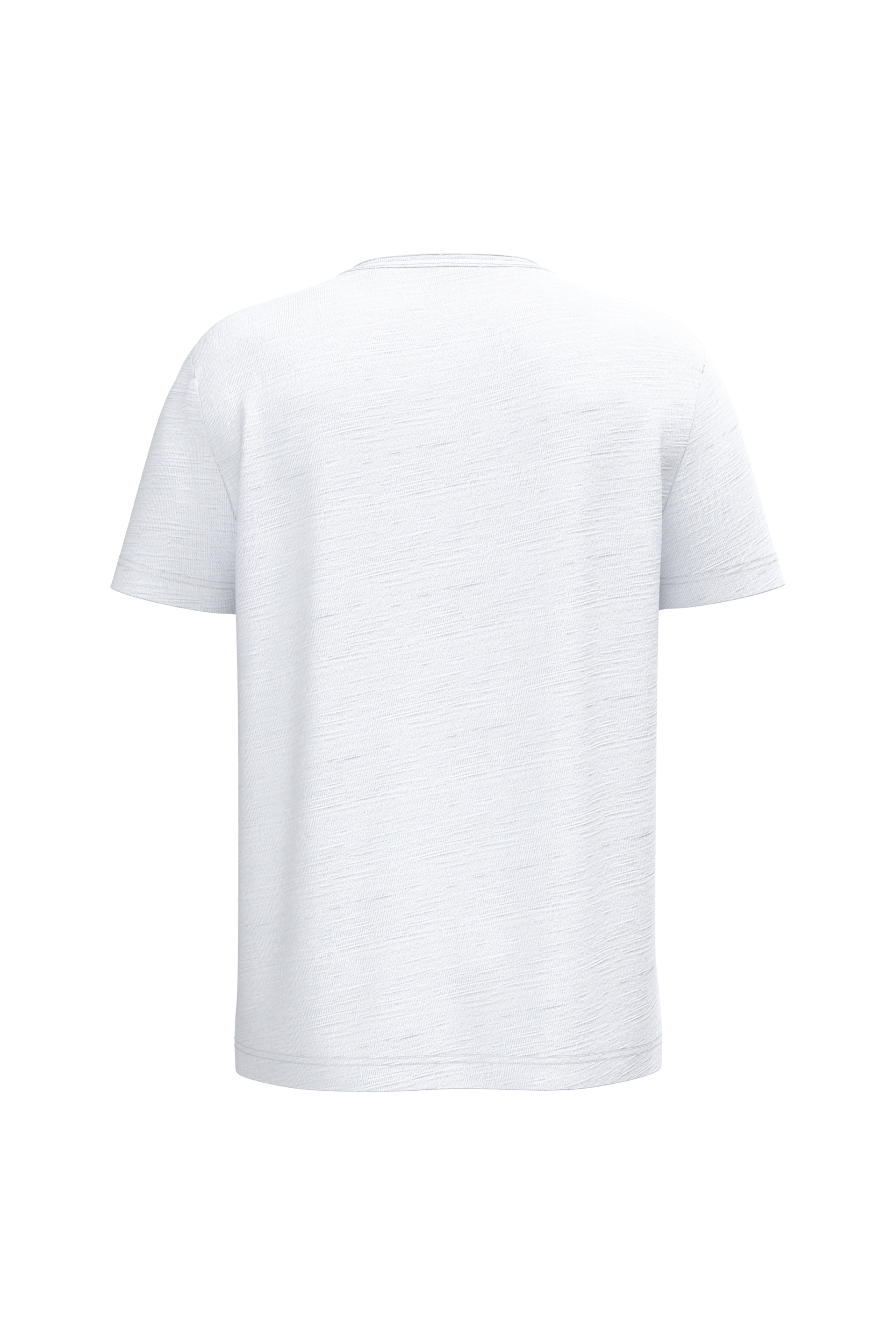 Spasso SP303 - Eco-friendly Men's Dropped Shoulders Raw Edge Collar Slub T-shirt