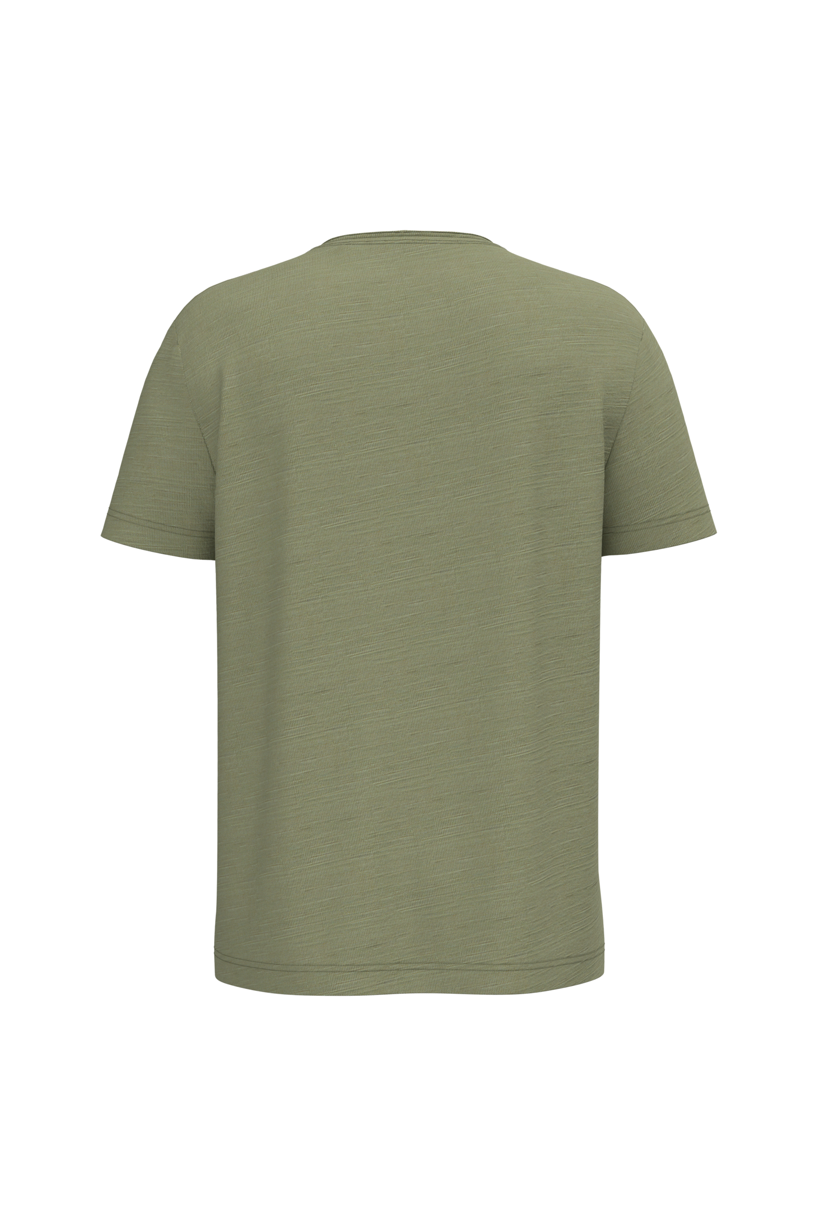 Spasso SP303 - Eco-friendly Men's Dropped Shoulders Raw Edge Collar Slub T-shirt