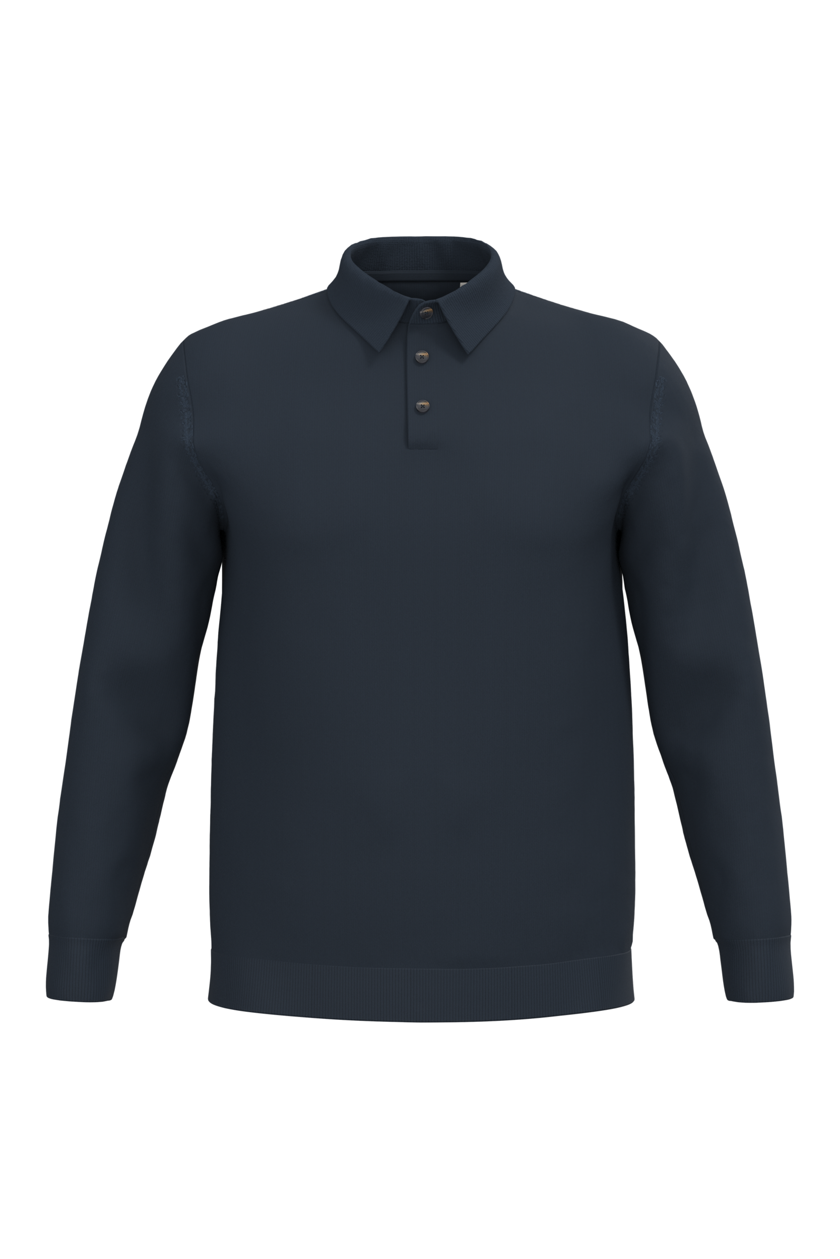 Spasso SP204 - Eco-friendly Men's Knitted Long Sleeve Polo Shirt
